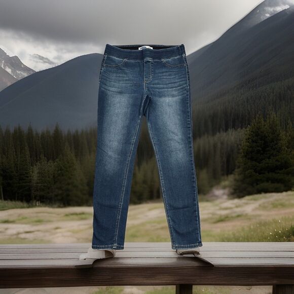 Old Navy Pull On Rockstar Jegging Jeans 12 (32x27.5) Blue Denim Stretch Womens - Picture 1 of 8